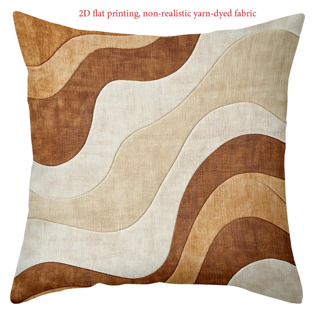 Современный узор 2D плоская печать домашнее украшение полиэстеровая наволочка, декоративная наволочка для дивана, прикроватная подушка