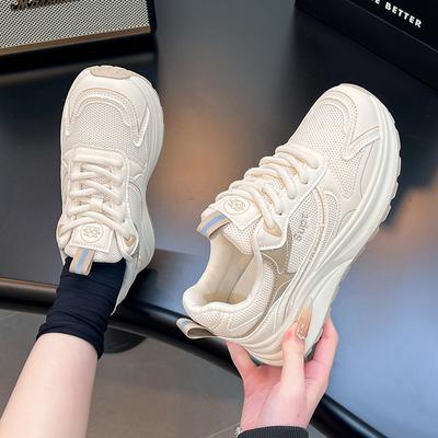 Универсальные кроссовки на платформе для папы, женские летние новые повседневные легкие с мягкой подошвой, удобные спортивные туфли, женская обувь