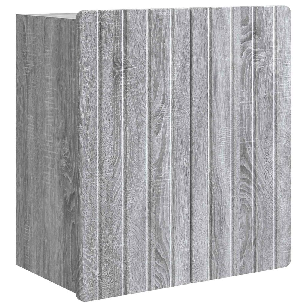 Wall Mounted Cabinet Grey Sonoma 59 x 31 x 64 cm Particleboard