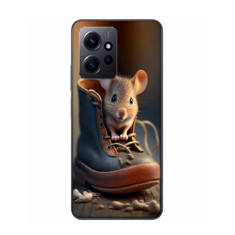 Cute Hamster Phone Case For Redmi Note 14 15 Pro 5G 13 12 Pro Plus 11 11T 11E 11S 10 Pro 10S 9 9S Cover Cell Clear TPU Capa Comp