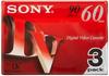 SONY Mini Digital Video Cassette 3DVM60R3 3-Pack