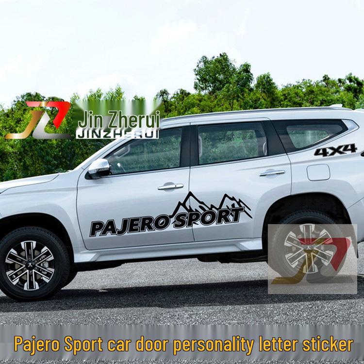 Декали на кузов Mitsubishi Pajero Sport: Гоночные полосы и персонализированные наклейки с цветной полосой
