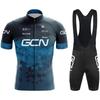 New Bicycle Set for Men's Summer Road Cycling Short Sleeve Team Cycling Suit for Men's Bib Shorts MTB Sweatwicking Set