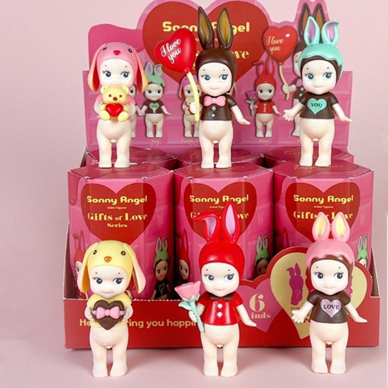 Cute Angell Mini Figure Gifts Of Love Series Chocolate Mysterious Surprise Blind Box Toy Cure Doll Lucky Mascot Girls Gifts