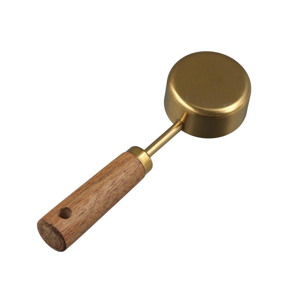 14 мл мерный стакан с деревянной ручкой, кухонные мерные инструменты, мерная ложка из нержавеющей стали для выпечки