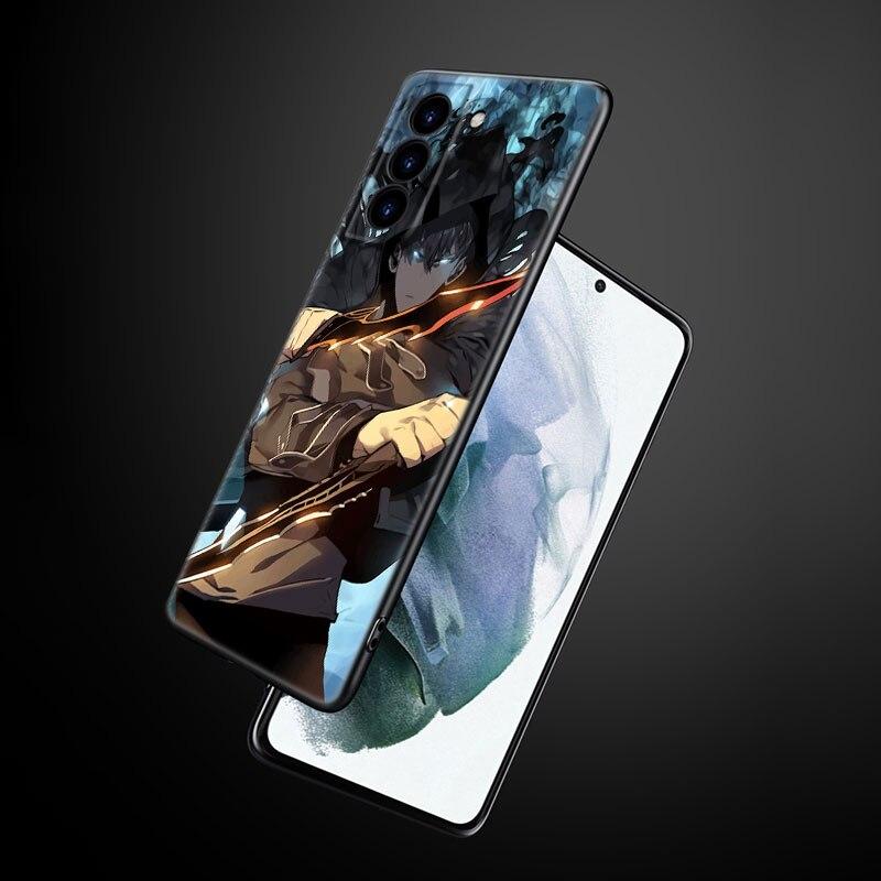 Чехол для телефона с аниме Solo Leveling для Samsung Galaxy S22 Pro S21 S20 Ultra FE S10 Lite 5G S10E S9 S8 Plus, мягкий черный чехол из ТПУ