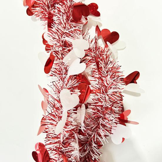 Гирлянда на День святого Валентина, блестящая гирлянда в форме сердца, романтическая подвесная гирлянда для украшения домашних вечеринок