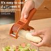 2Pcs Fruit Slicer Ergonomic Handle Multi-Blade Design Kitchen Cutter Fruits Vegetables Slicer Kitchen Utensil