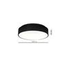 Plafon Ohio Led Czarny Milagro Ml3832