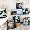 Colorful Cartoon Cat Printed Pillowcase Home  Decoration Painting Cushion Decorative   Decor Sofa Throw S