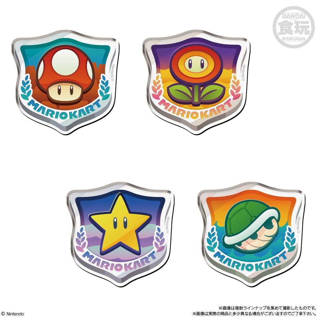 Bandai Mario Kart World Магниты с персонажами Жевательная резинка Конфеты Игрушки Набор из (Коробка 14)