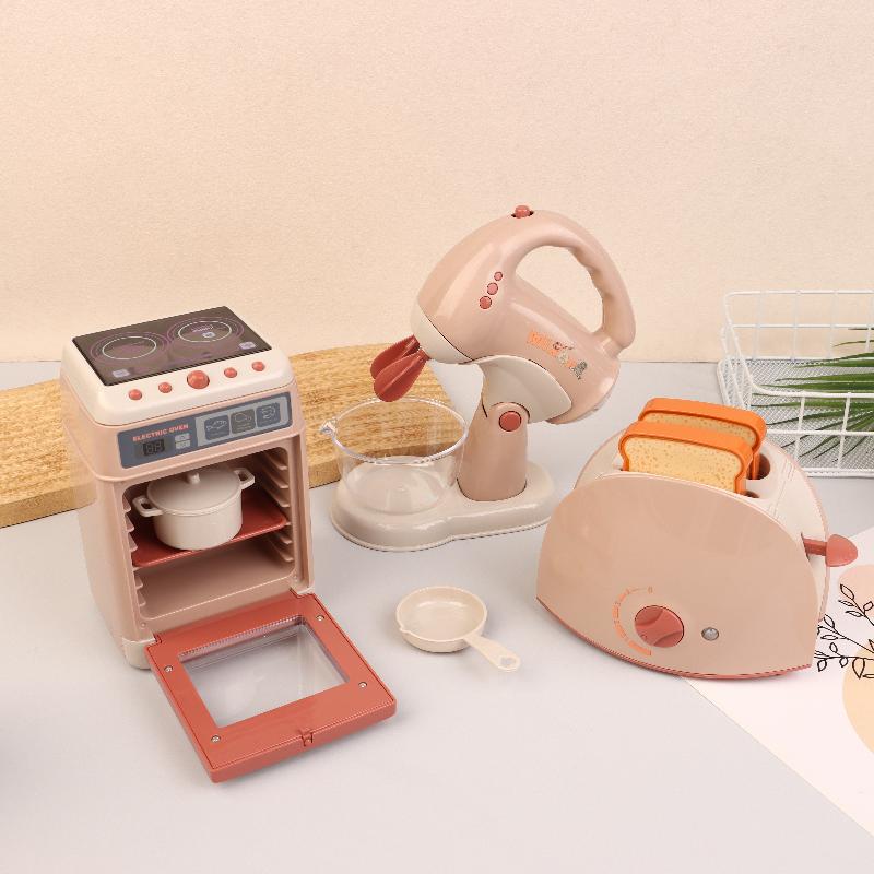 Play House Toy Washing Machine Vacuum Cleaner Coffee Maker Toaster Mini Appliances Cute Toys Kids Pretend Play Toys