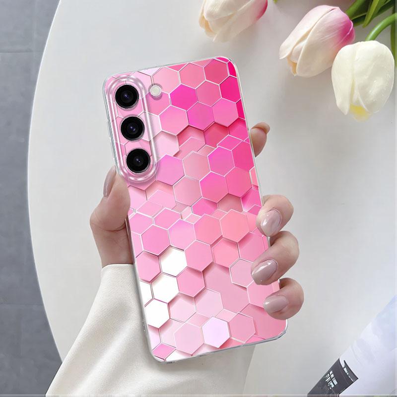 Для Samsung S23 Plus S23 Ultra Чехол Роскошный Чехол для Телефона Для Samsung GalaxyS23 S23 FE Мраморный Прозрачный Мягкий Силиконовый Защитный Чехол