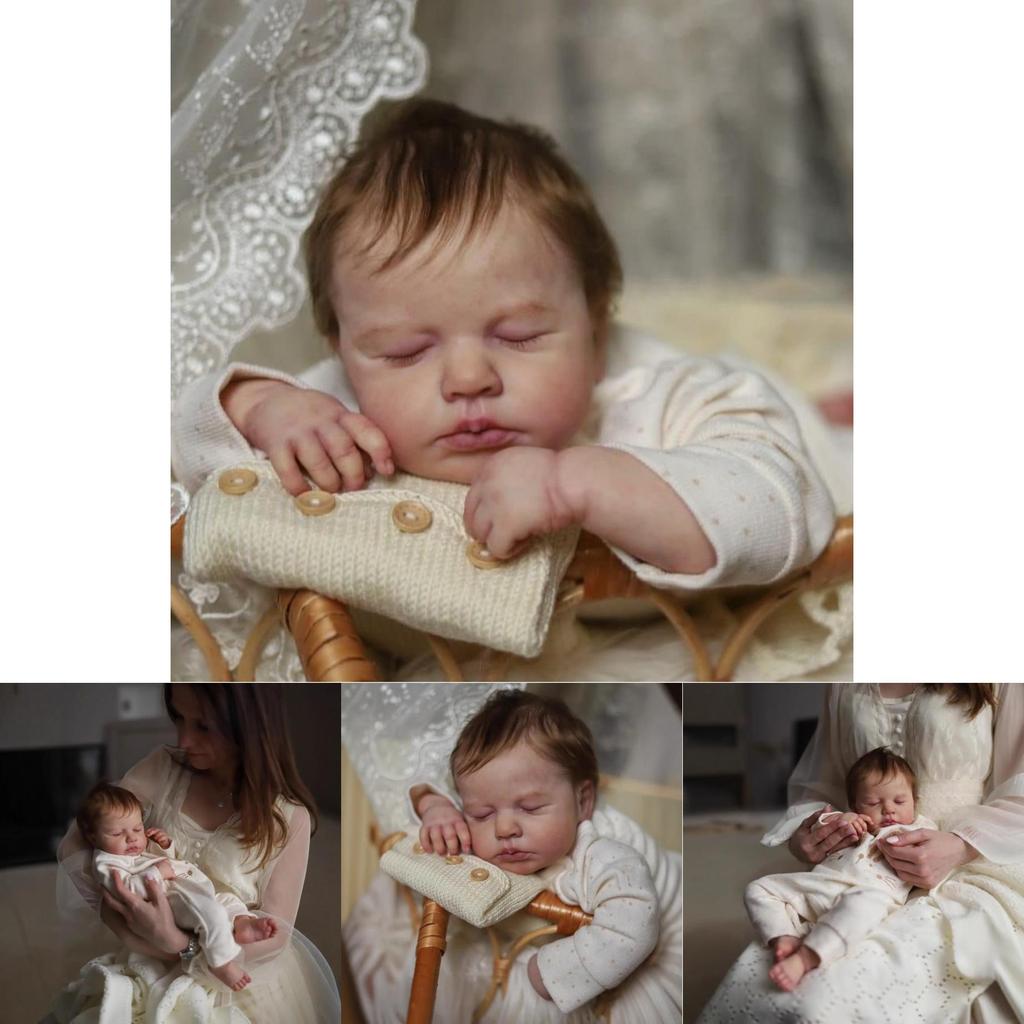 Реборн Baby Loulou, 19 дюймов, силиконовая кукла с реалистичными чертами, для коллекционеров и в подарок
