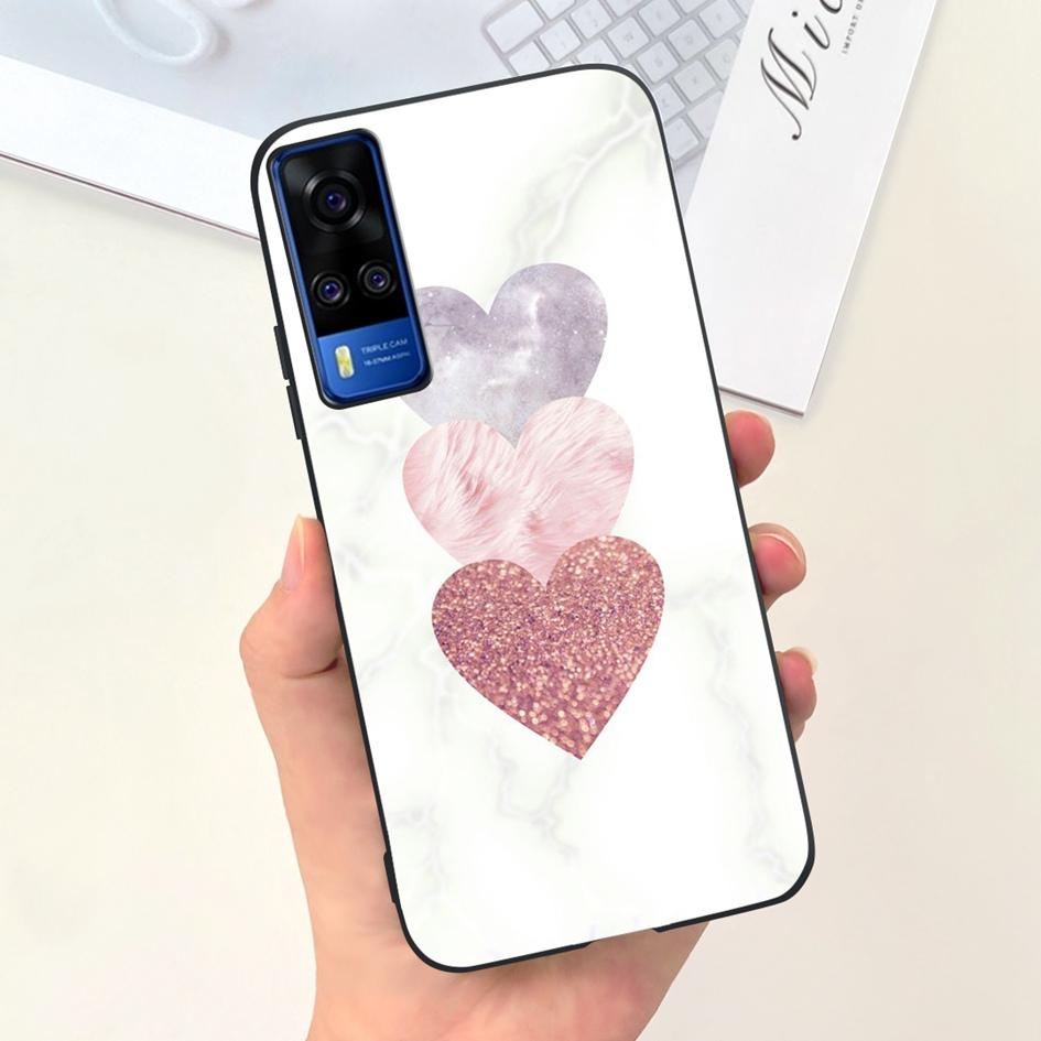 Чехол для Vivo Y31 2021 Милая Утка Кот Мультяшный Coque Матовый Мягкий Силиконовый Задняя Крышка Для Vivo Y51 Y51A Y53s Y 31 V2036 V2030 Fundas