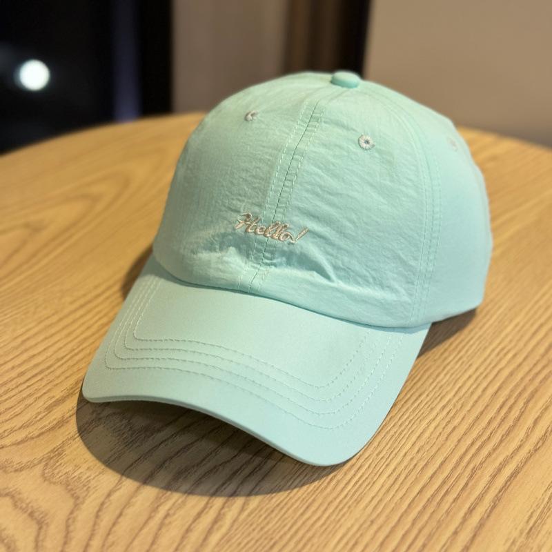 Embroidery Letter Baseball Cap Men And Women Summer Quick Drying Breathable Cap Outdoor Sports Shade Sun Hat