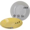 Yamaka Shoten Lisa Larson Pasta Plate 22cm Pair Set Stroll Made In Japan Yellow/Gray LL90-68