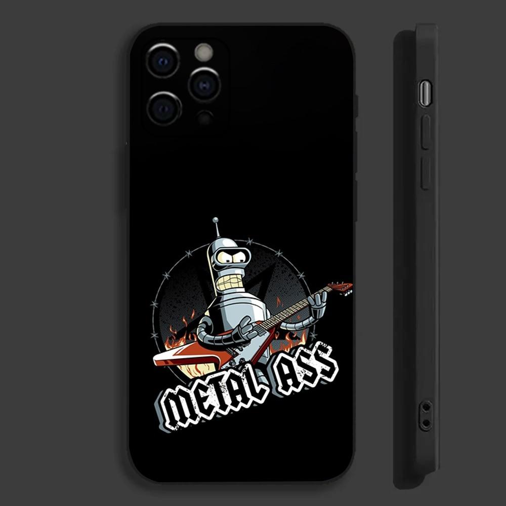 F-Futurama Anime B-Bender Phone Case For Apple iPhone 15,14,13,12,11,Pro,X,XS,Max,XR,Plus,Mini Soft Black Cover