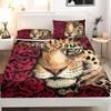 Animal Personality Pattern Sheet Three-Piece Digital Printed Sheet Bedding Set Adult Children