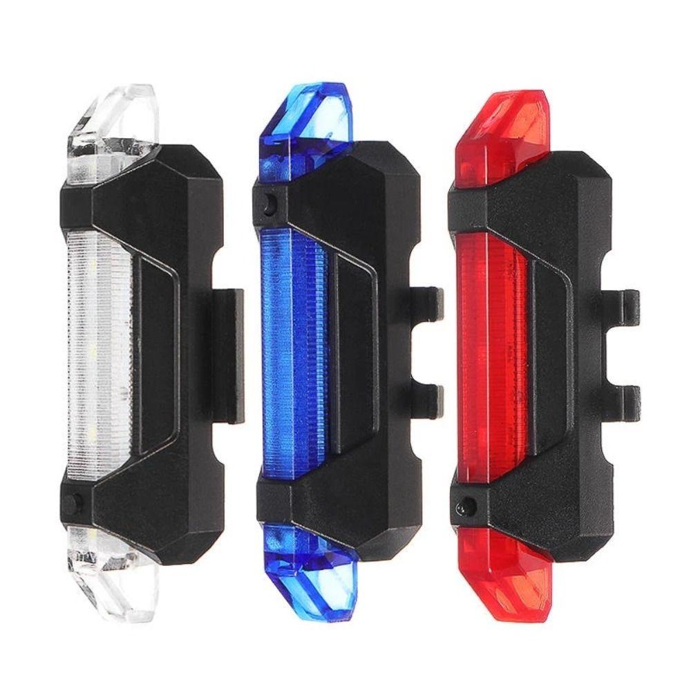 Flashing City Mountain Bike Bicycle Light USB Rechargeable Cycling Taillight Rear Bicycle Light