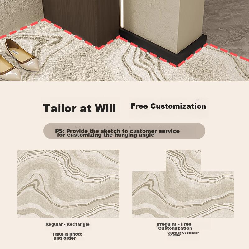 Shengwalunding Entrance Mat, Indoor Simple High-End Home Foot Mat, Non-Slip Dirt-Resistant Doormat for Entryway And Foyer, 60*90cm