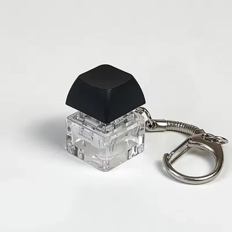 Personality Computer Multi Color Mechanical Keyboard Pendant Button Stress Press Finger Boring Key Chain Toy Gift