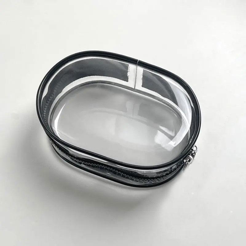 1 шт. Мини прозрачная сумка для хранения на молнии с петлей для брелка, дорожный аксессуар, прозрачный чехол для наушников и зарядного устройства