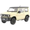 Aoshima Bunka Kyozai 1/24 Scale Rakupla Snap Car Series No.03-CI JB64 Jimny 2018 Chiffon Ivory Metallic Pre-Colored Plastic Model Kit (Car)