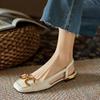 Fashion Retro Low-heeled Baotou Sandals Women's 2024 Summer New Ladies Sandal