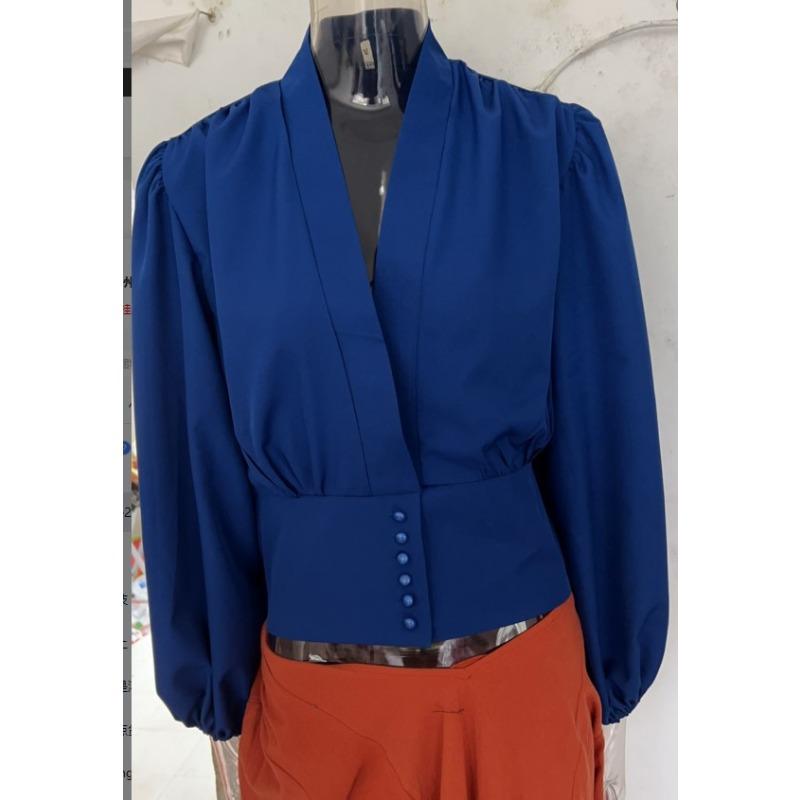 BITCED Women's Fashion Casual Long Sleeve V Neck Blouses & Shirts International design