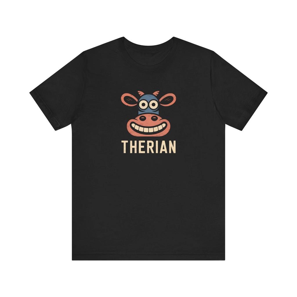 Retro Cow Therian Shirt Fox Therian Therian Clothes Therian Gift