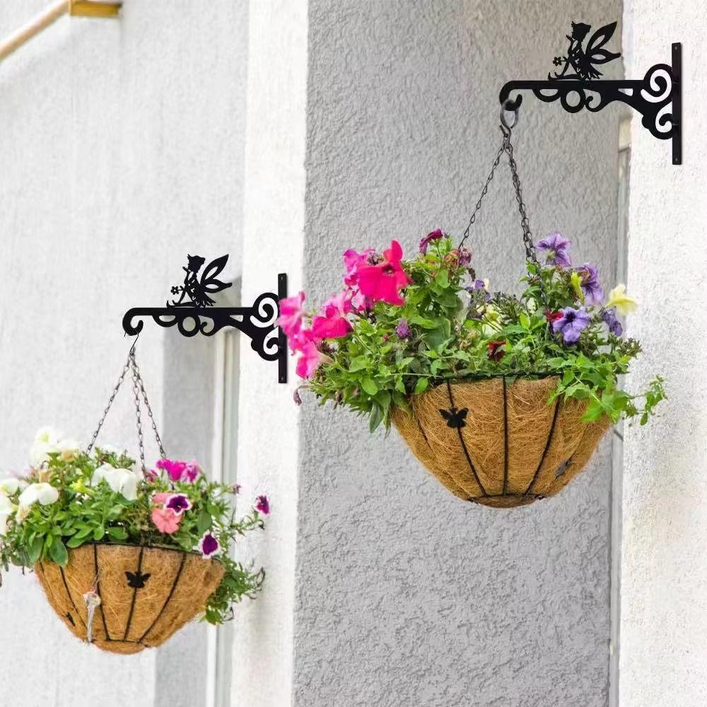 Iron Hanging Plant Hook Wall Mounted Flower Pot Hook New Plant Basket Hanger Garden Decor