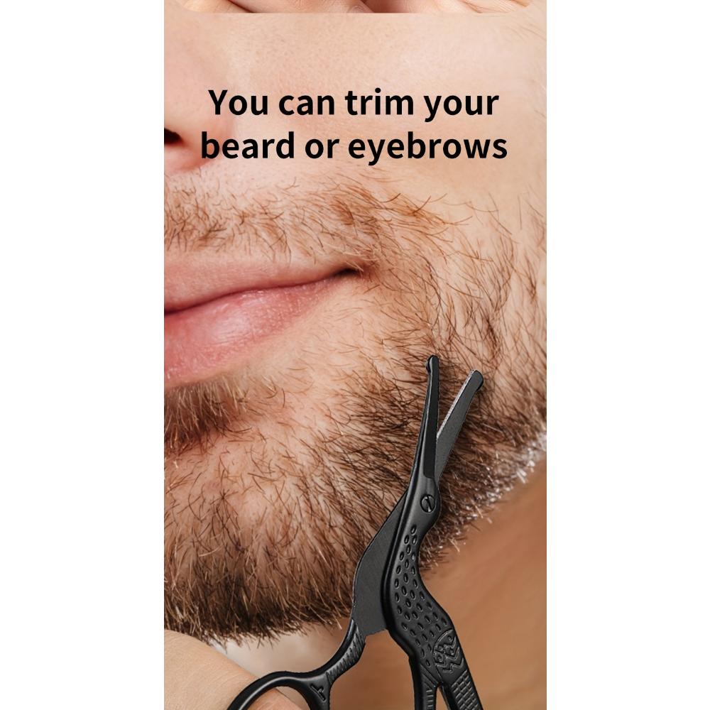 Круглые ножницы из нержавеющей стали для волос в носу, бровей, волос в носу, бороды, волос в ушах, ножницы из нержавеющей стали для бровей, мужские и женские ножницы для волос