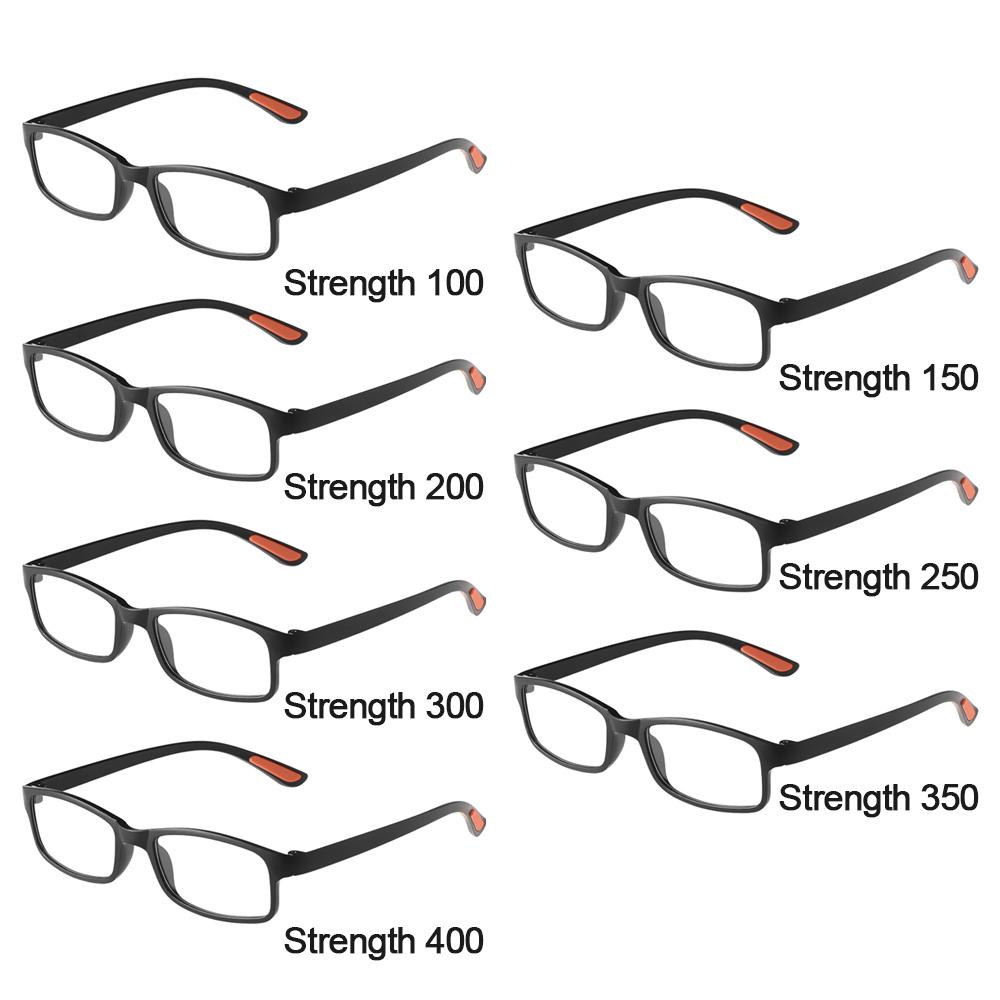 Unisex Ultra Light Flexible Eyeglasses +1.00~+4.0 Diopter Vision Care Reading Glasses