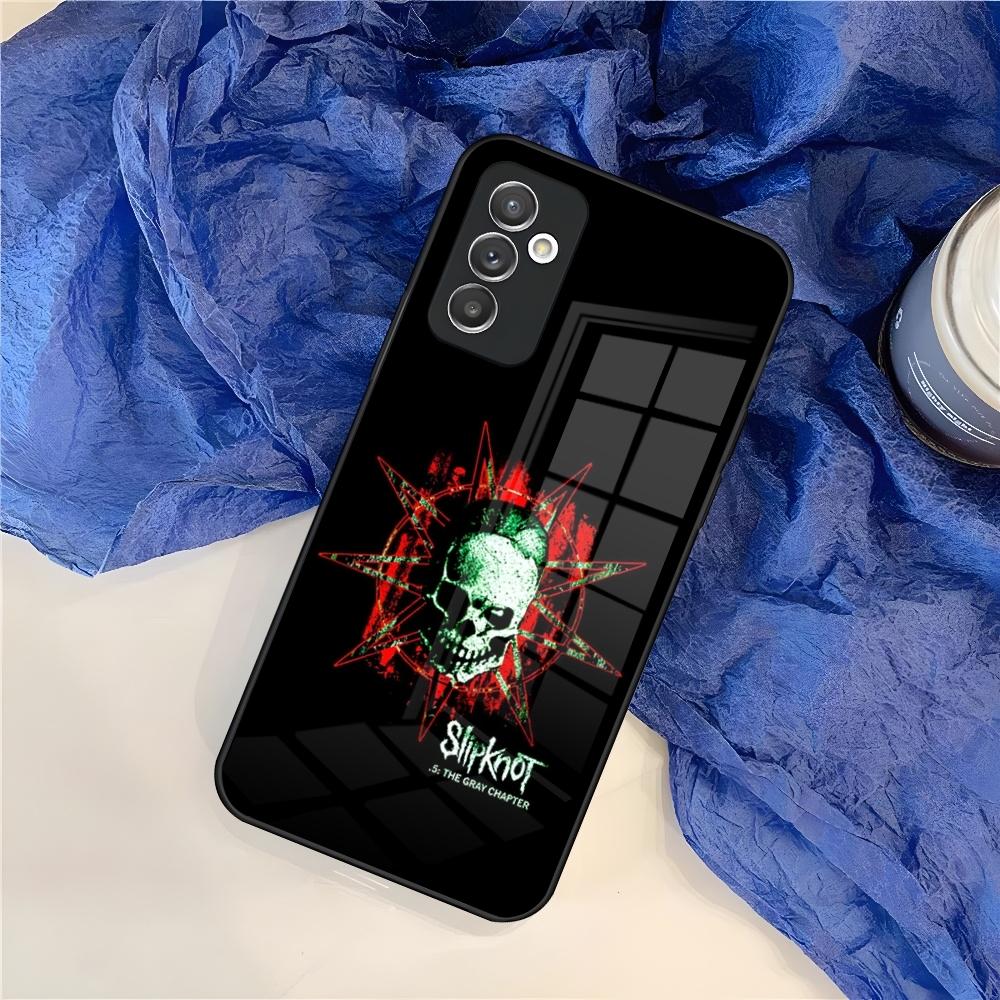Чехол для телефона S-Slipknot Популярная группа для Samsung S25 S24 S30 S21 S23 S20 S22 Fe S10 E S9 Note 20 Pro Ultra Plus стеклянная крышка