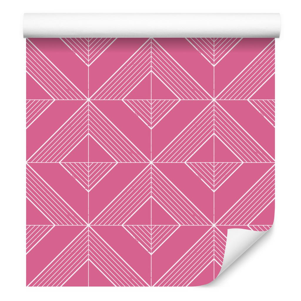 Geometric rhombus wallpaper powder pink, bottom powder pink 50x1000