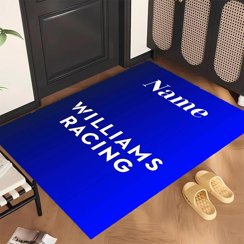 williams racing (1) Personalized name Office Carpet Stylish Decor for Living Room Bedroom Kitchen