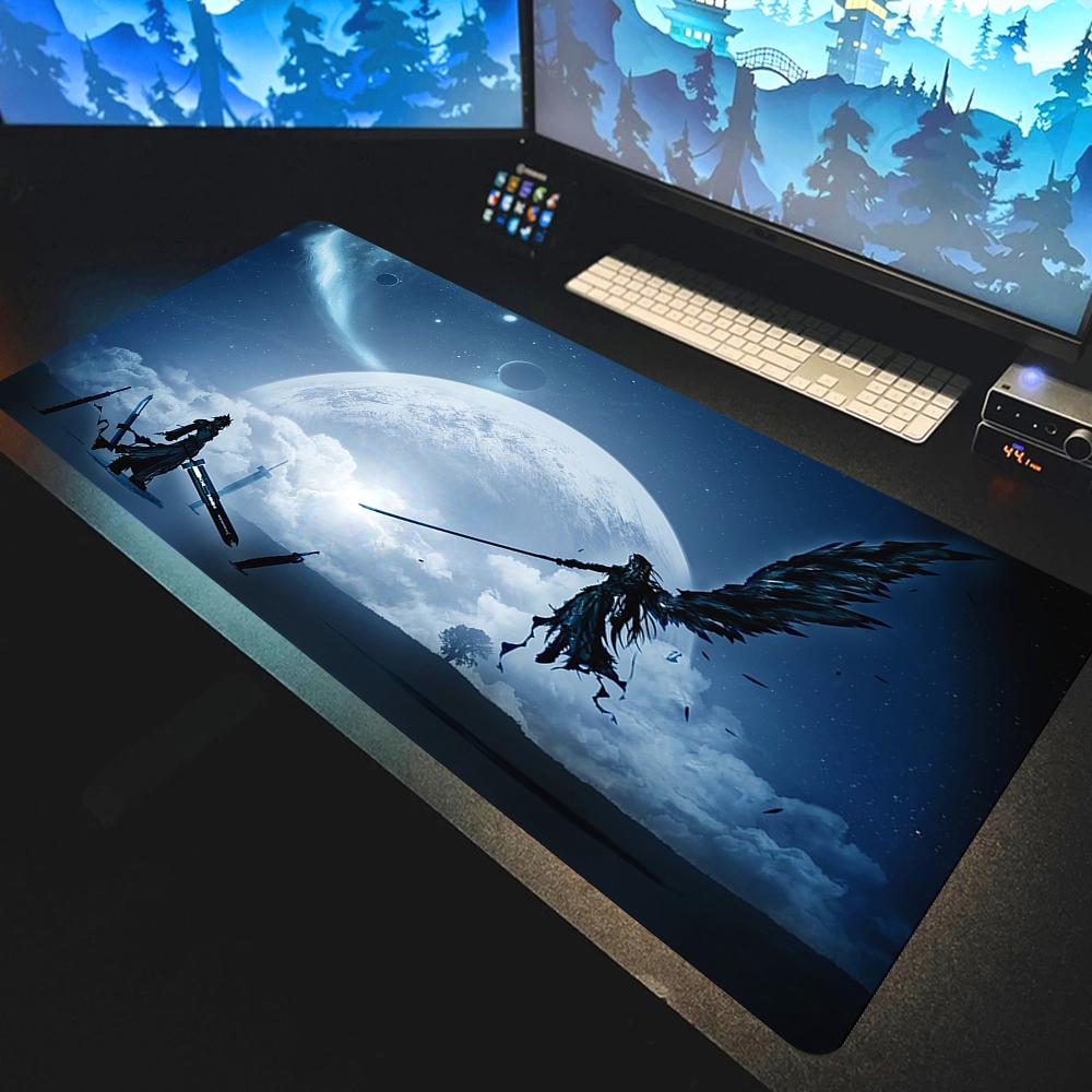 90x40cm Final Fantasy Vii Lockhart Large Mousepad Gaming Accessories Gamer Keyboard Desk Mat Pc Accessories ESports Mouse Pad
