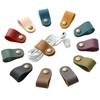 10PCS Faux Leather Cable Organizer (Random Color) with Metal Clip - Suitable for Headphone Cables, Headphone Jacks, and Cable Management