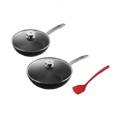 Набор из китайской вок-сковороды и сковороды с антипригарным покрытием Zwilling (3 шт)