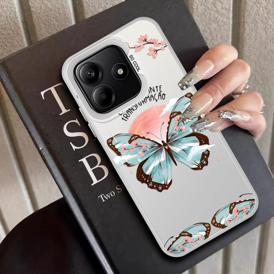 Case for Xiaomi Redmi Note 9 10 A1 A2 Plus 9C A5 K60 14C 10C 12C 13C 9T Back Phone Cover Creative Butterfly Art