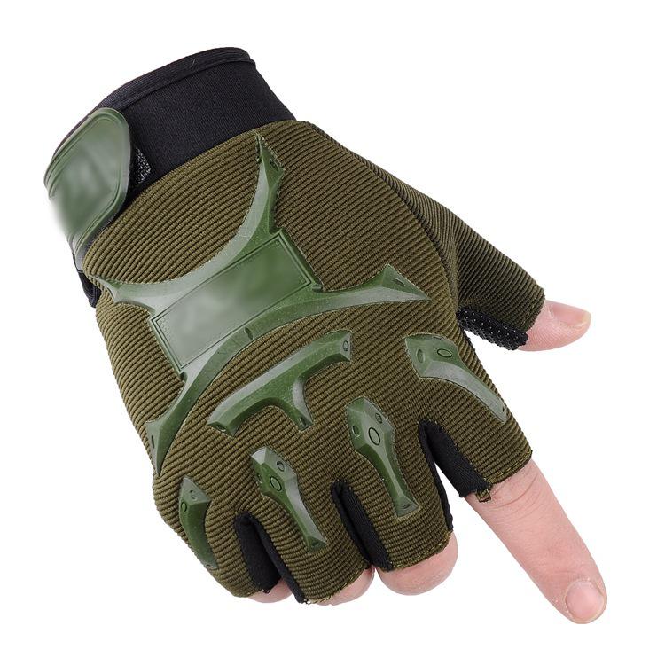 Men's Autumn Tactical Half-Finger Gloves for Outdoor Sports, Cycling, and Fitness