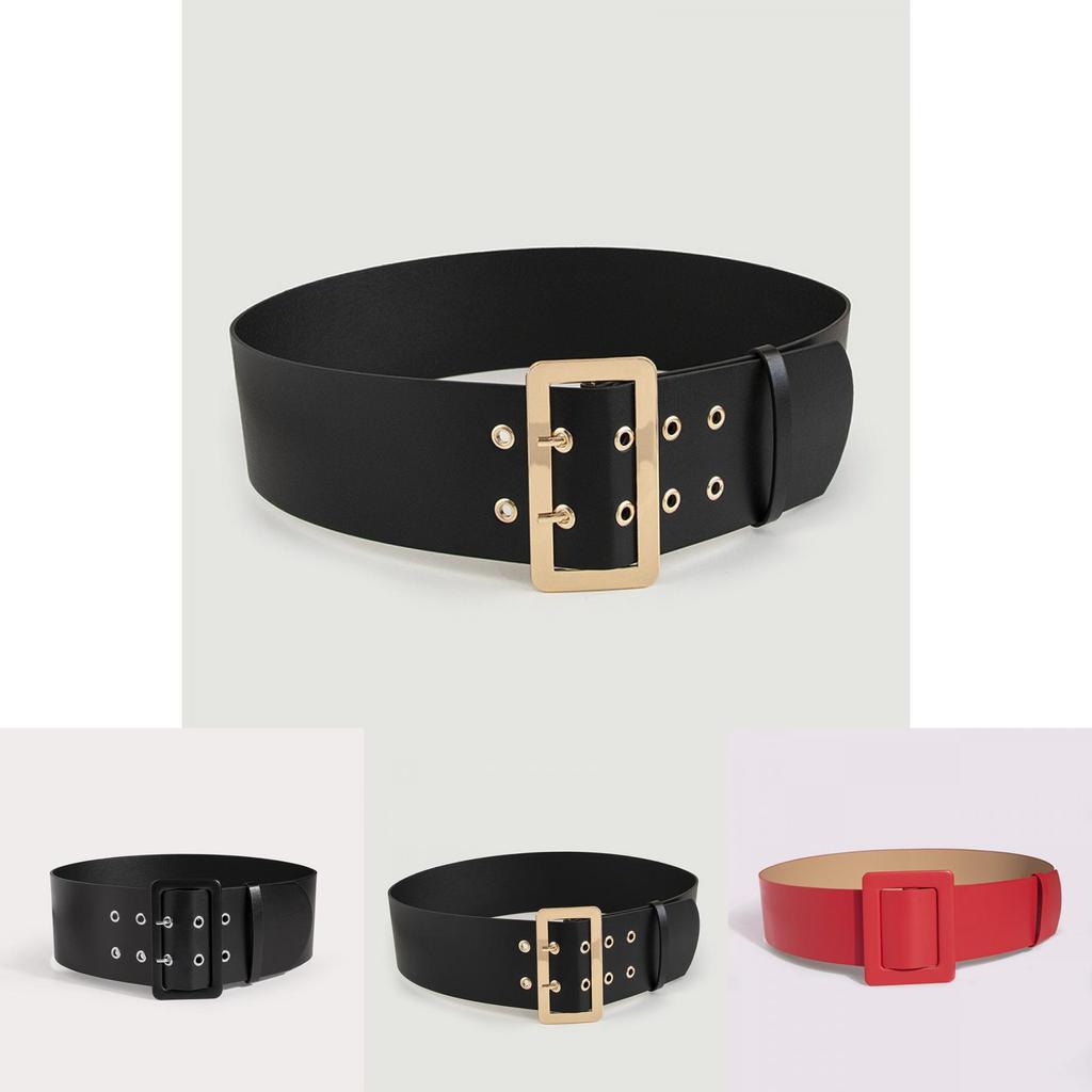 Womens Pu Material Belt With Circular Design For Daily Office And Party Looks
