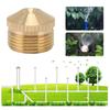 5PCS Fine Mist Misting Nozzles Gold Fog Nozzles Durable Garden Mist Sprinkler  Lawn Watering