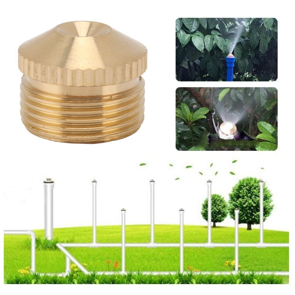 5PCS Fine Mist Misting Nozzles Gold Fog Nozzles Durable Garden Mist Sprinkler  Lawn Watering