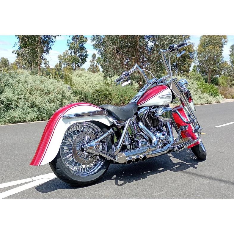 Night Train FXSTB 1998-2005 Heritage Softail 1986-2007 Metal Axle Covers Rear Phantom Swingarm For Harley Motorcycle Chrome