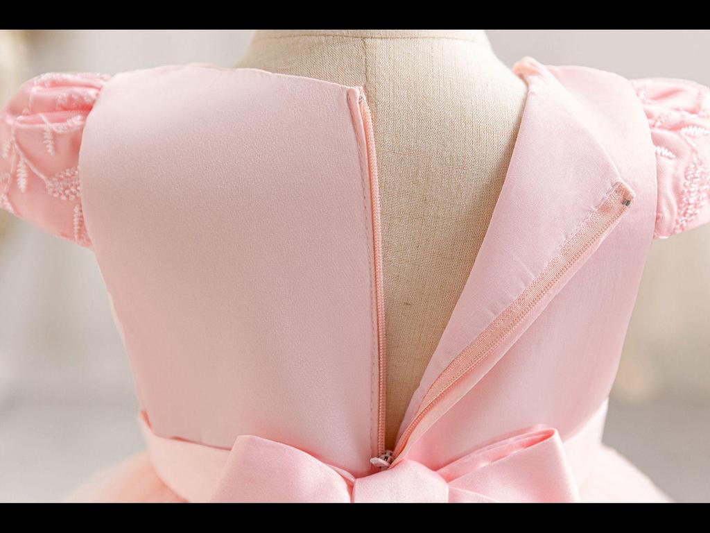 Новое детское кружевное платье принцессы Cross-Border: Праздничная пышная юбка и костюм для выступления для годовалых детей