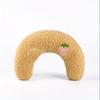 Super soft four-season pet pillow, arched design for neck support, suitable for small cats and dogs of different body types.
