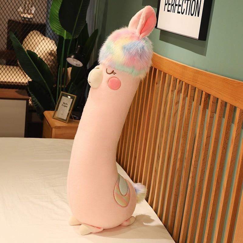 Toy Alpaca Plush Long Pillow Cartoon Stuffed Animal Doll Decoration Gift Kids