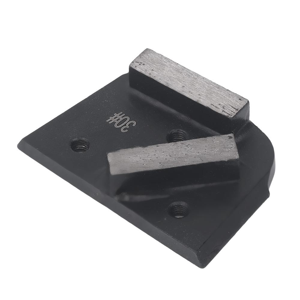3pcs 6mm Bore Thread Diamond Grinding Shoes 2 Teeth Polishing Shoes Block Concrete Floor Grinding